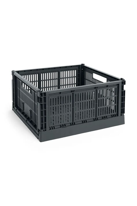 HAY pudełko do przechowywania Colour Crate S / 10,5 x 17 x 26,5 cm kolor czarny AB634-F126-AC37