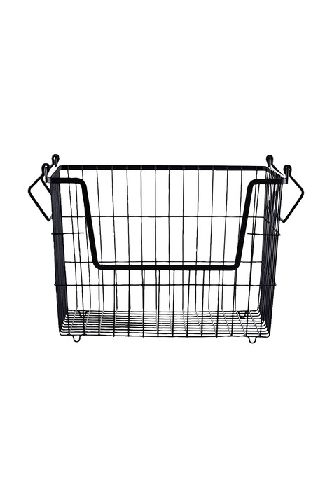 House Doctor kosz dekoracyjny HDTaw 32 x 23,5 x 27 cm kolor czarny 208051001