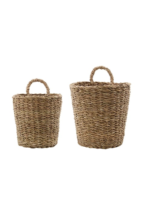 House Doctor zestaw koszy dekoracyjnych HDHere 20 x 20 / 22 x 24 cm 2-pack kolor beżowy 900001098