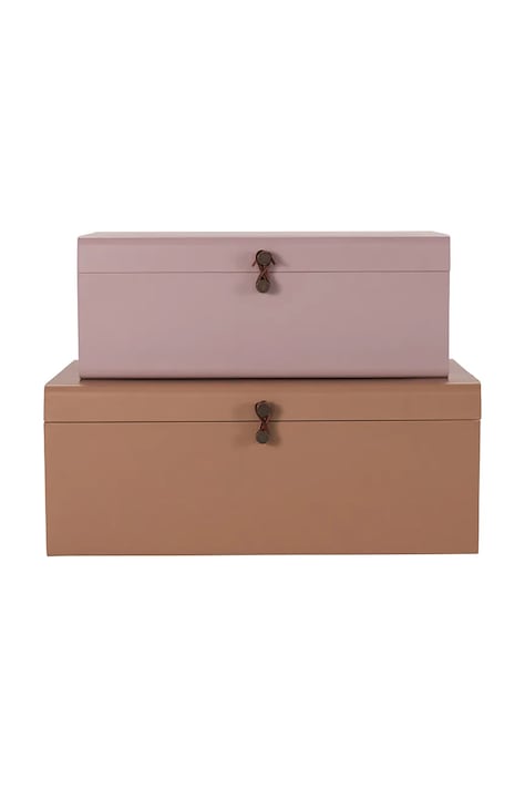 House Doctor zestaw pudełek do przechowywania HDMetal 52 x 26 x 20 / 60 x 36 x 24 cm 2-pack kolor multicolor 209310703