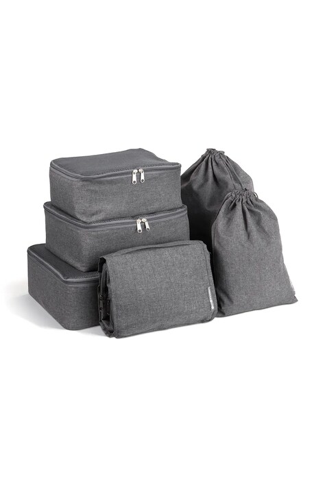 Bigso Box of Sweden zestaw organizerów podróżnych Travel Collection 6-pack kolor szary 992PS0124A6-99