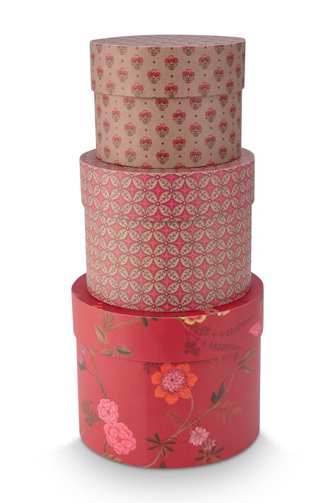Pip Studio Zestaw pudełek do przechowywania z papieru Blooming Tales 51998007