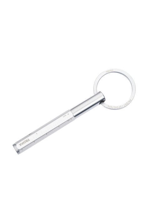 Troika brelok na klucze z aluminium 10 x 3 cm TRKYP20/SI
