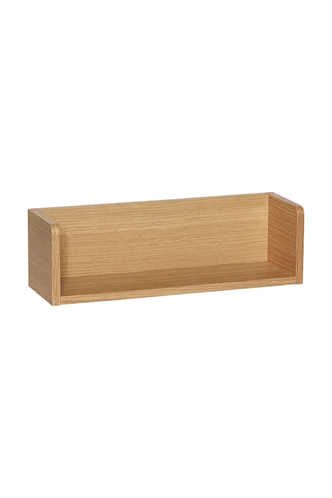 Hübsch polc fali tölgyfa furnérból 40 x 12 x 12 cm 882031
