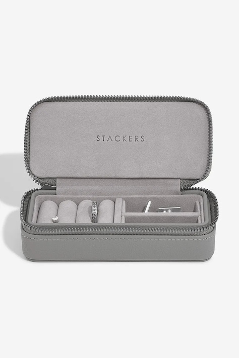 Stackers cutie de bijuterii culoarea gri, 0