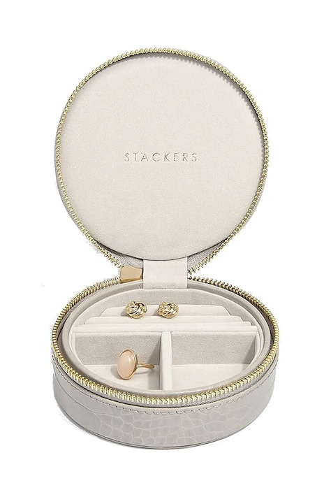 Stackers cutie de voiaj pentru bijuterii culoarea bej, 0