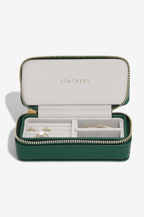 Stackers pudełko podróżne na biżuterię kolor zielony 0