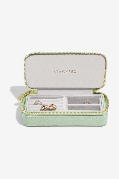 Stackers pudełko podróżne na biżuterię kolor zielony 0