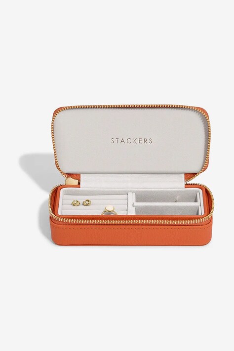 Stackers cutie de bijuterii culoarea portocaliu, 0