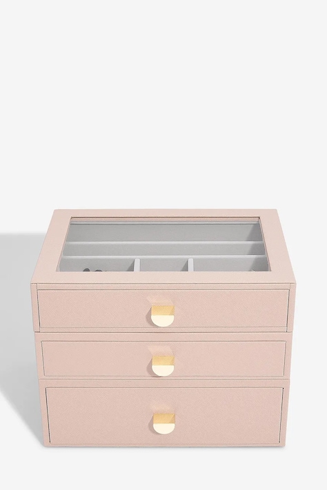Stackers cutie de bijuterii 0 culoarea roz, 0
