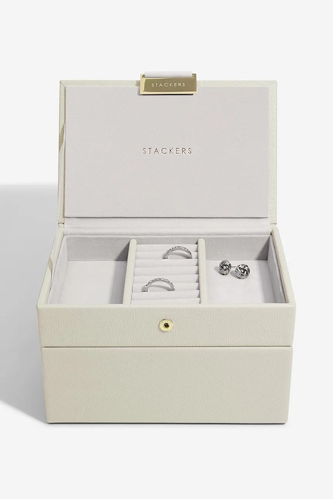 Stackers cutie de bijuterii culoarea bej, 0