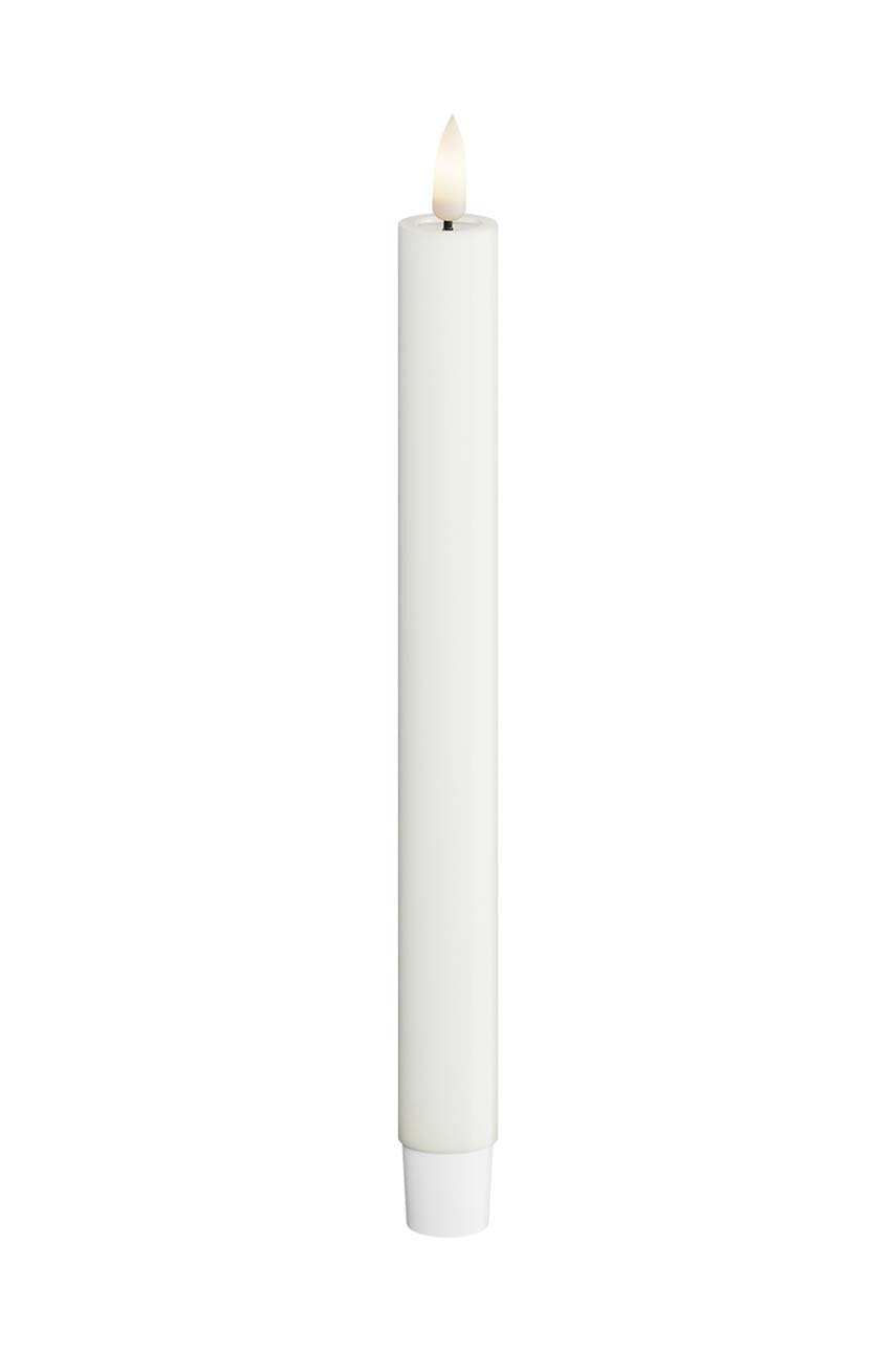 Deluxe Homeart Set Di 4 Lumini LED Senza Fiamma – Effetto Cera Realistico, Batteria CR2450, 400h Di Durata – Ideali Per Interni