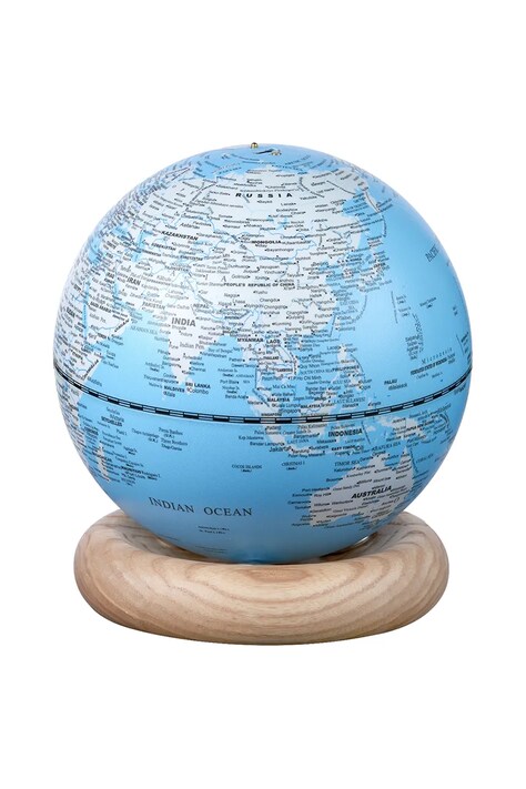 Led dekorácia Gingko Design Atlas Globe Mini biela farba