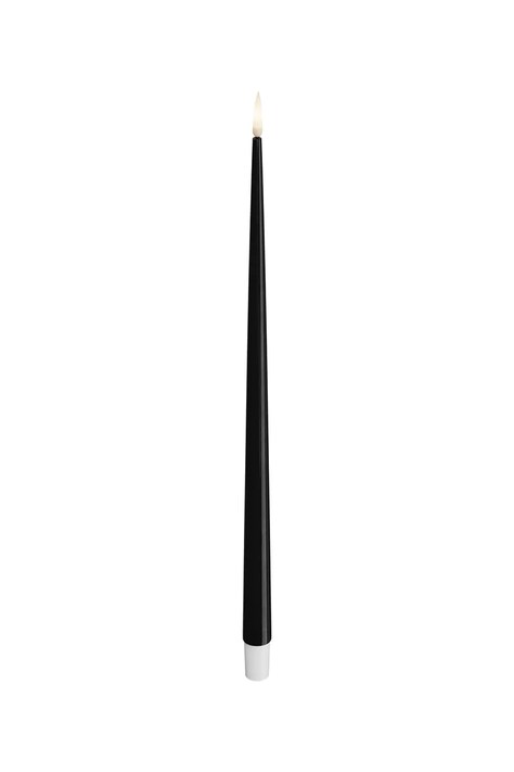 Набор led свечей Deluxe Homeart 2,2 x 28 cm 2 шт цвет чёрный