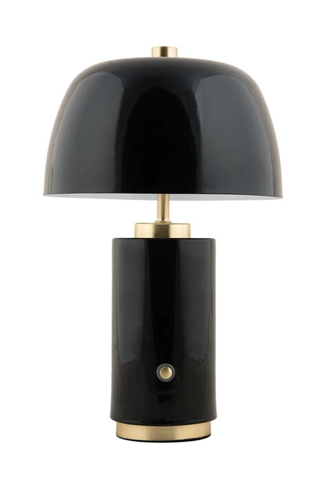 Bezdrôtová led stolná lampa Leitmotiv Freya čierna farba