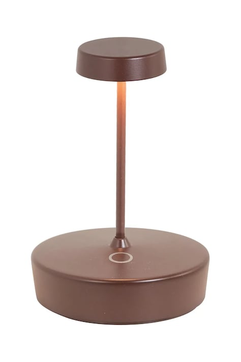 Bezdrôtová led stolná lampa Zafferano Swap Mini hnedá farba