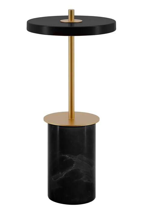 Bezdrôtová led stolná lampa Umage Asteria Move Mini čierna farba