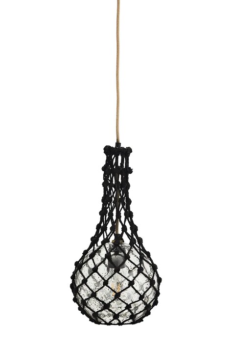 Závěsná lampa Madam Stoltz černá barva