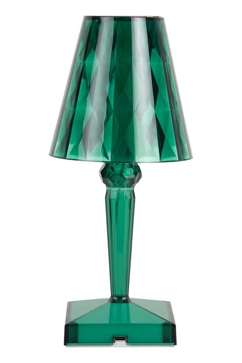 Led stolná lampa Leitmotiv Gem zelená farba