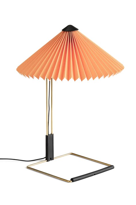 HAY lampa stołowa Matin 30 x 38 cm kolor pomarańczowy