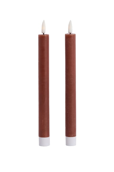Light & Living set candele led Alira 22 cm pacco da 2 colore rosso