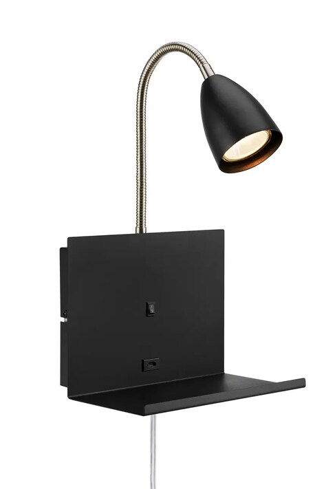 Markslöjd lampa ścienna Cuarto 20 x 30 x 30 cm kolor czarny