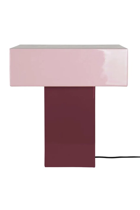 Leitmotiv lampa stołowa Grato Recto 35 x 15 cm kolor różowy