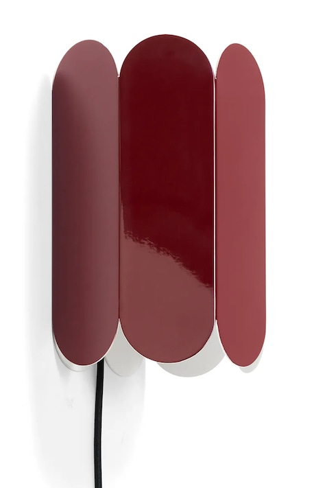 HAY lampa ścienna Arcs 25 x 17 x 13 cm kolor czerwony