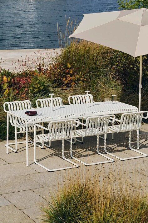 HAY lampa stołowa bezprzewodowa led Host 22 x 10 cm kolor biały AF421-F521-AB13