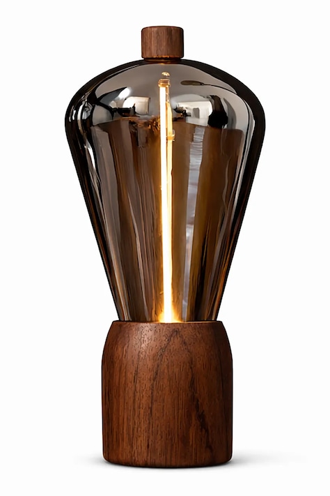 Gingko Design lampa bezprzewodowa LED ze szkła 6,8 x 6,8 x 12,7 cm G088WT