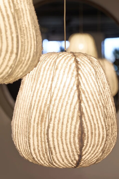 Riviera Maison Lampa wisząca z materiału tekstylnego 40 x 40 cm 594220