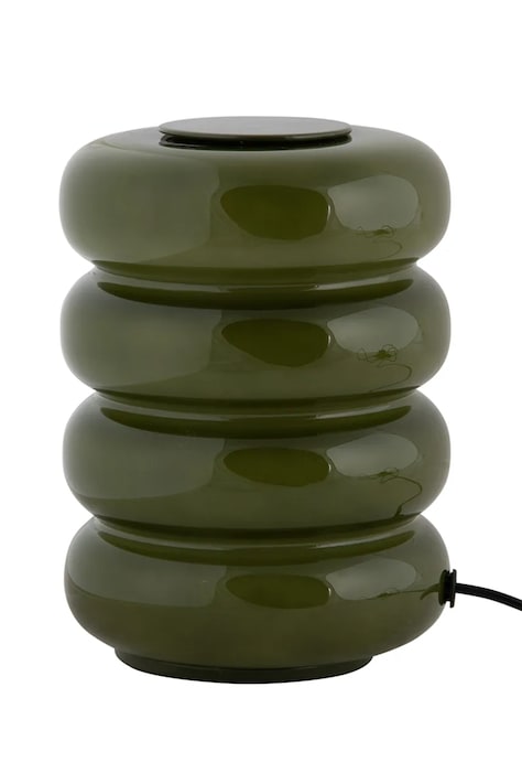 Leitmotiv stolná lampa z farebného skla 12 x 16,5 x 12 cm LM2417GR