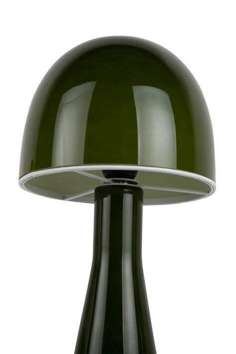 Leitmotiv lampa stołowa ze szkła barwionego 45 x 20 cm LM2239GR