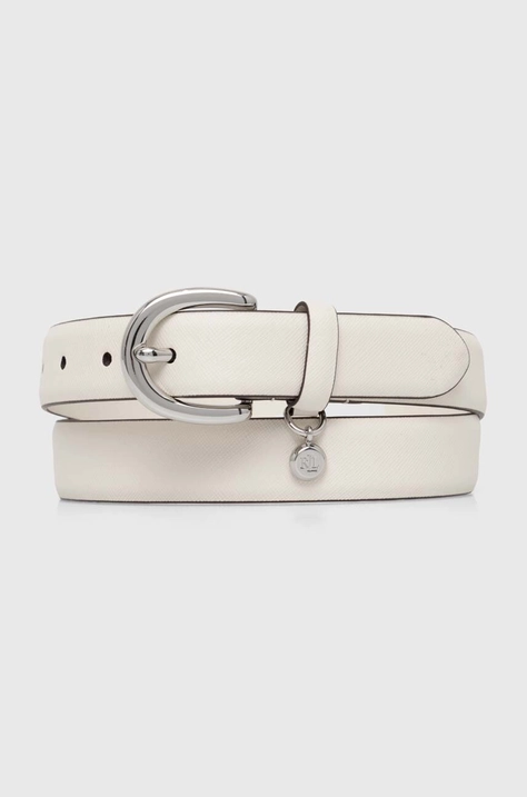 Lauren Ralph Lauren curea de piele femei, culoarea maro, 412802952