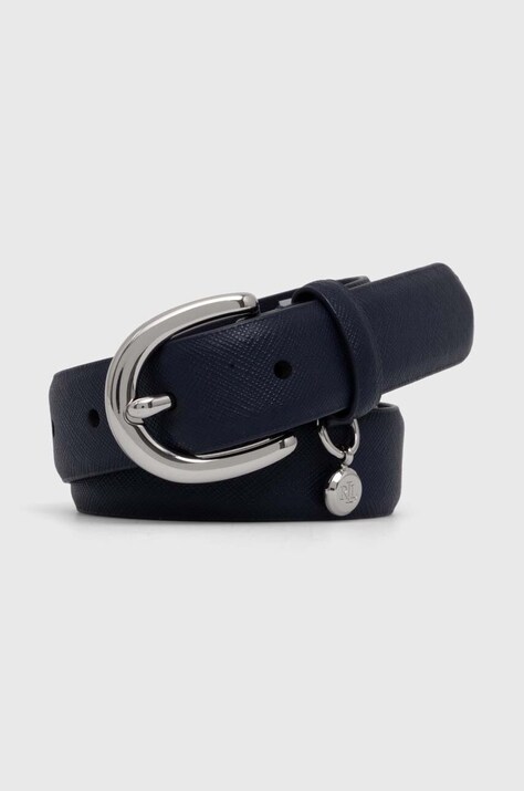 Lauren Ralph Lauren curea de piele femei, culoarea maro, 412802952