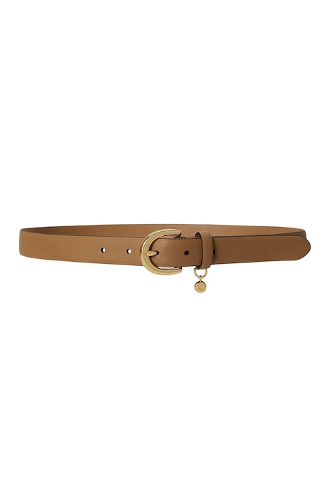Lauren Ralph Lauren Pasek damski skórzany żółty 412802952
