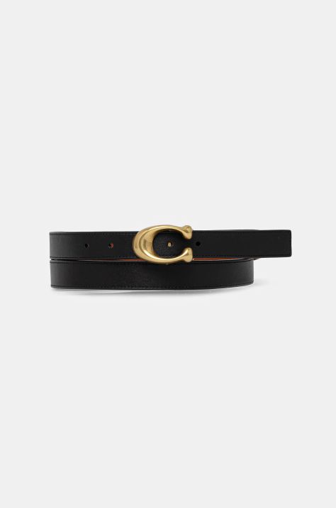 Coach reversible leather belt women’s black color CA849