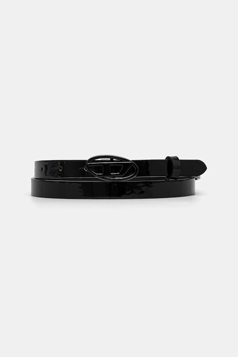 Kožený pásek Diesel PLAY-D B-PLAY 15 belt dámský, černá barva, X10323.PR271