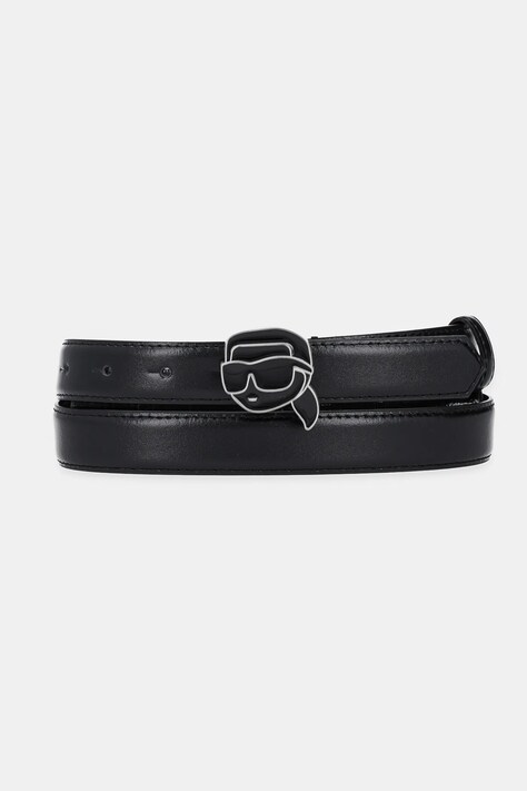 Кожаный ремень Karl Lagerfeld женский цвет чёрный A2W33073