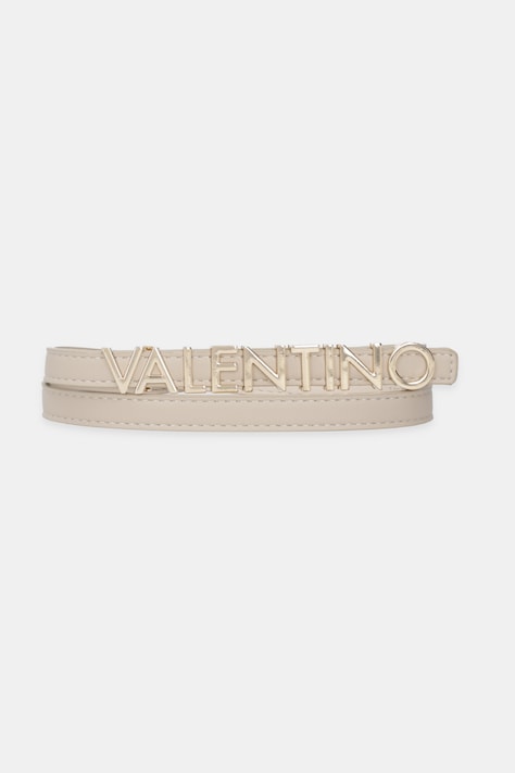 Valentino Bags curea de piele BELTY culoarea bej, VCS6W555