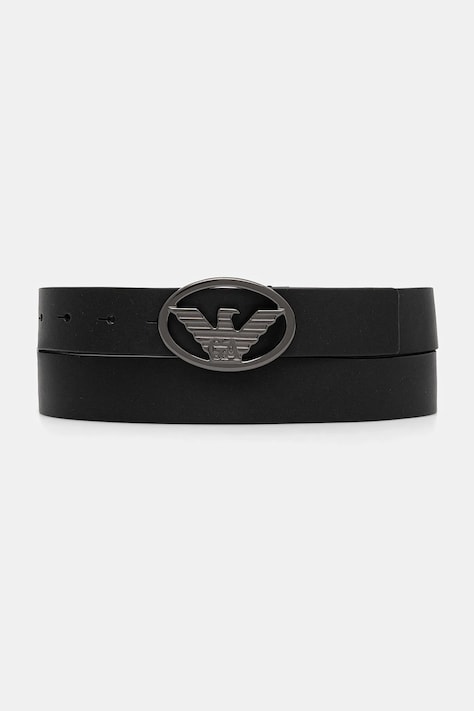 Usnjen pas Emporio Armani moški, črna barva, Y4S648 YQ87I