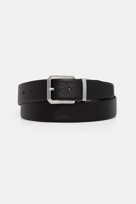 Valentino Bags pasek męski skórzany MARNIER czarny VCP5XQ01