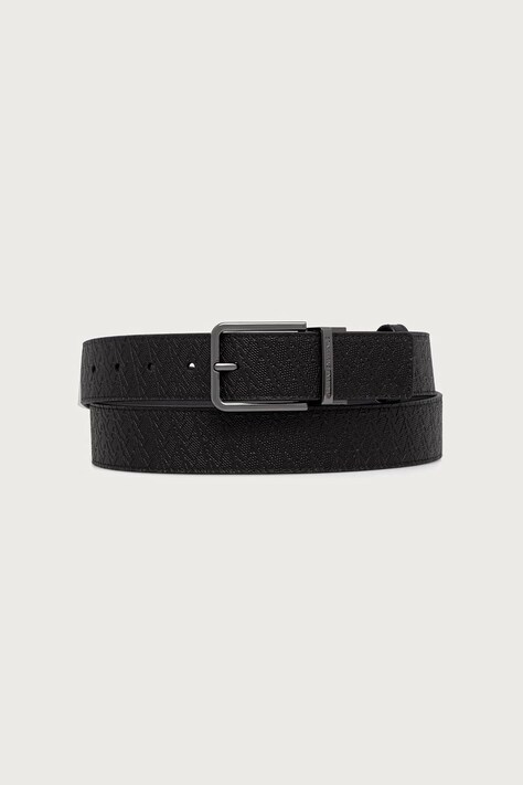 Armani Exchange двусторонний ремень для мужчин из искусственной кожи чёрный XM003184 AF26719