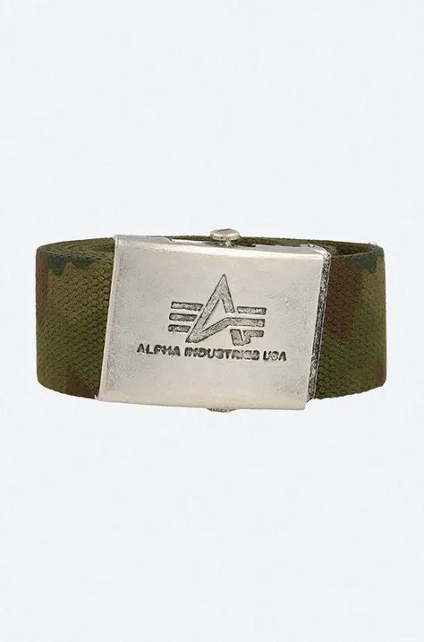Ζώνη Alpha Industries Heavy Duty Belt χρώμα: πράσινο