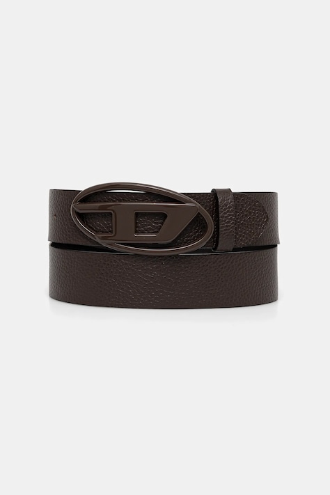 Diesel curea de piele OVAL D LOGO B-1DR culoarea maro, X08516.P4231