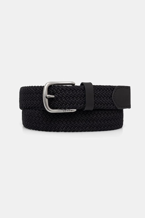 Levi's ιμάντας με βαμβάκι AUSTIN STRETCH WOVEN μαύρος 005DH