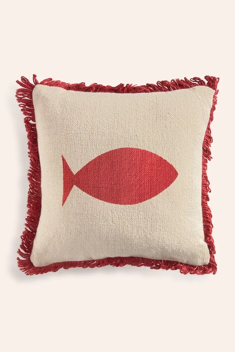 Calma House poduszka ozdobna Fish kolor multicolor