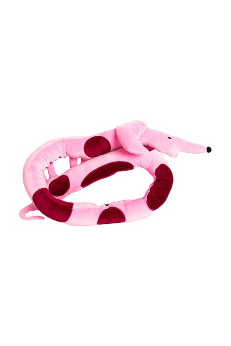 Helio Ferretti pernă decorativă Dachshund culoarea roz