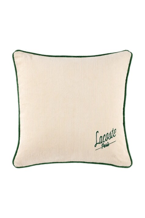 Lacoste poszewka na poduszkę bawełniana L VELVET Ivoire 45 x 45 cm kolor beżowy