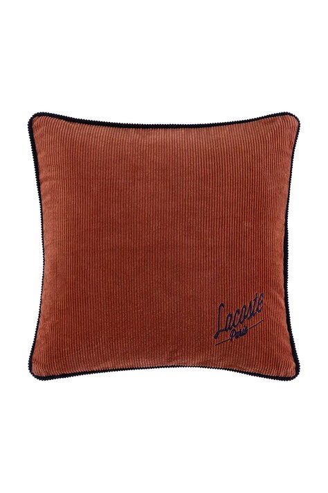 Lacoste poszewka na poduszkę bawełniana L VELVET Sierra 45 x 45 cm kolor brązowy